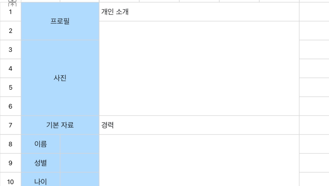 이력서 3